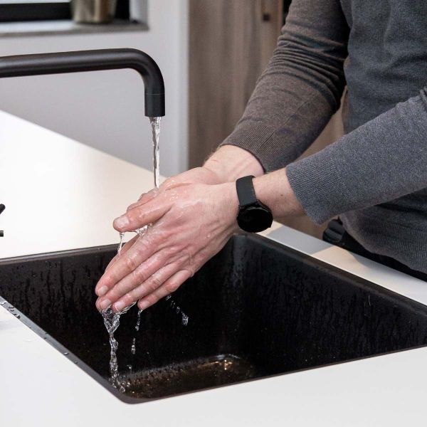 imoshion Silikon Sportarmband für Oppo Watch 41 mm - Schwarz