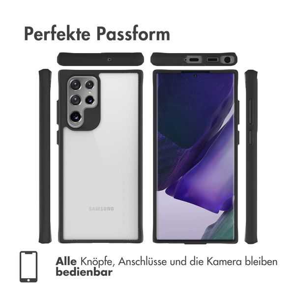 imoshion Rugged Hybrid Case Samsung Galaxy S22 Ultra - Schwarz