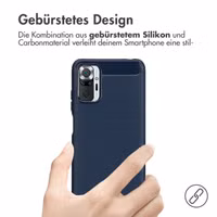 imoshion Brushed Back Cover Xiaomi Redmi Note 10 (5G) - Dunkelblau
