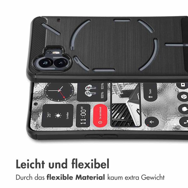 imoshion Brushed Back Cover Nothing Phone (2) - Schwarz