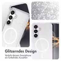 imoshion Sparkle Back Cover mit MagSafe Samsung Galaxy S25 Plus - Transparent