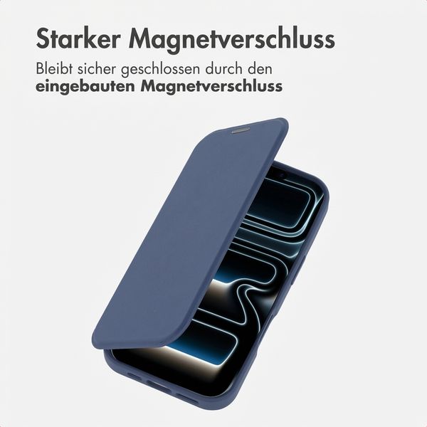 imoshion Transparente Bookcase mit MagSafe Apple iPhone 17 Pro Max - Blau