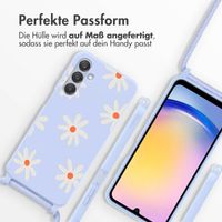imoshion SilikonHülle design mit Band Samsung Galaxy A25 (5G) - Lila Flower Distance