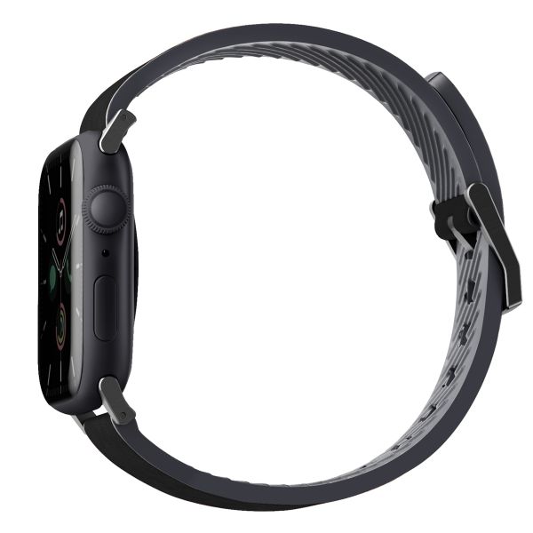 Uniq Straden Wasserdichtes Lederarmband für das  Apple Watch Series 1 t/m 11 / SE / Ultra (44/45/46/49 mm) - Midnight