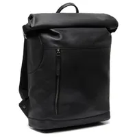 The Chesterfield Brand Mazara Laptop Rucksack 13 Zoll - Echtes Leder - Schwarz