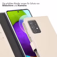 Selencia Echtleder Klapphülle Samsung Galaxy A52(s) (5G/4G) - Greige