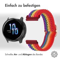 imoshion Elastisches Nylonarmband -   Universelle 22 mm Anschluss - Rainbow