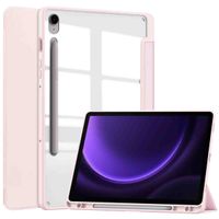 imoshion Trifold Hardcase Klapphülle Samsung Galaxy Tab S9 11.0 Zoll / Tab S10 FE / S9 FE 10.9 Zoll - Rosa