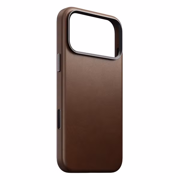 Nomad Traditional Leather Backcover mit MagSafe Apple iPhone 17 Pro Max - Braun