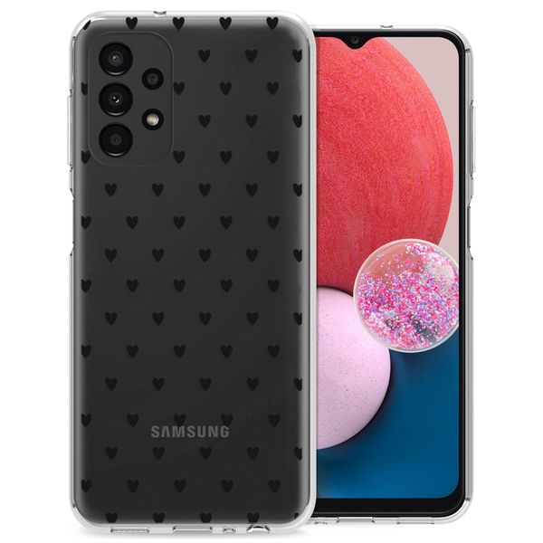 imoshion Design Hülle Samsung Galaxy A13 (4G) - Hearts All Over Black