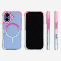 Selencia Gradient MagSafe Back Cover Apple iPhone 17 - Rosa / Blau