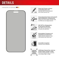 Displex Displayschutz aus gehärtetem Glas Privacy für das Apple iPhone 16 Pro Max