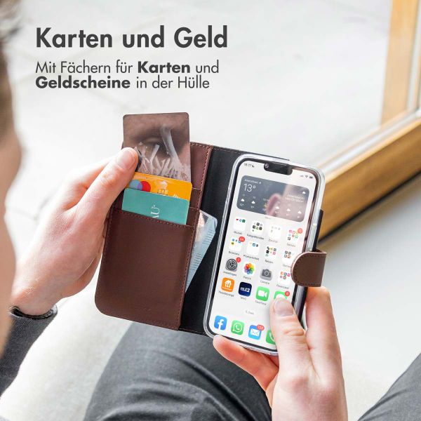 Accezz Wallet TPU Klapphülle Samsung Galaxy S23 Plus - Braun