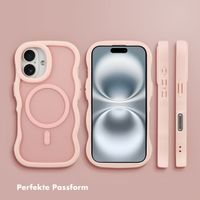 Selencia Wavy Backcover mit MagSafe Apple iPhone 16 - Soft Pink