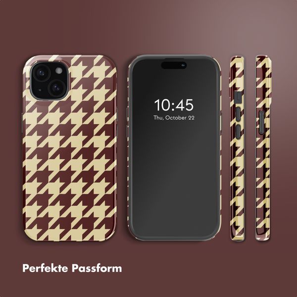 Selencia Vivid Rückabdeckung mit MagSafe Apple iPhone 15 - Pied-de-Poule