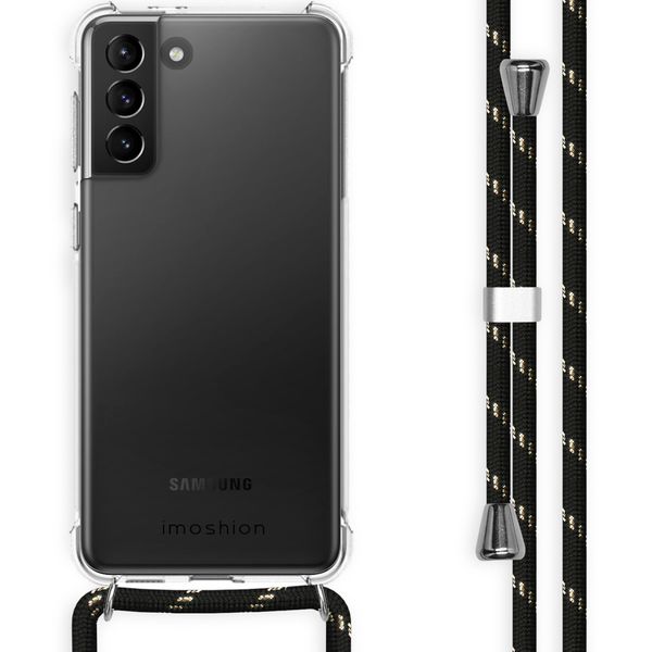 imoshion Backcover mit Band Samsung Galaxy S21 Plus - Schwarz & Gold