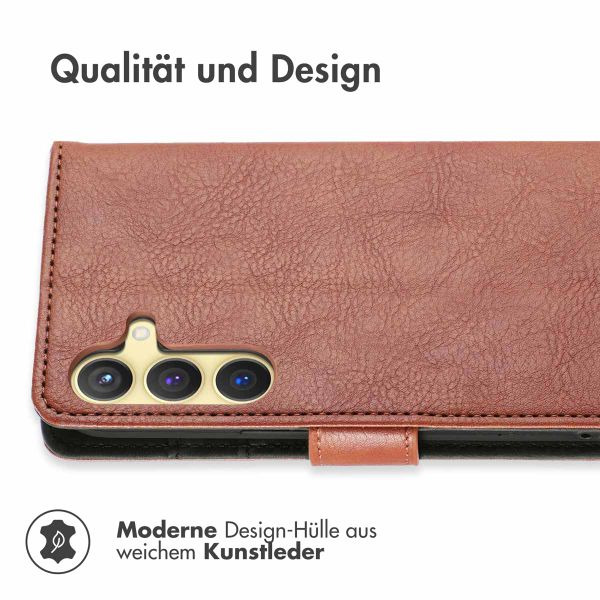 imoshion Luxuriöse Klapphülle Samsung Galaxy S24 Plus - Braun