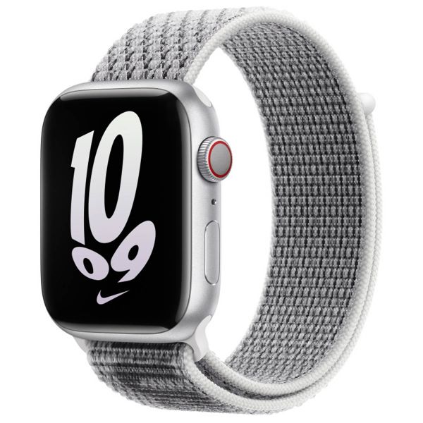 Apple Nike Sport Loop Band für das Apple Watch Series 1-10 / SE / Ultra (2) - 42/44/45/46/49 mm - Summit White / Black