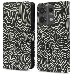 imoshion Design Klapphülle für das Xiaomi Redmi Note 13 Pro (5G) / Poco X6 - Black And White