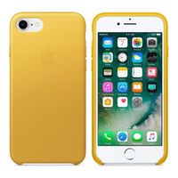 Apple Leder-Case Gelb für das Apple iPhone SE (2022 / 2020) / 8 / 7