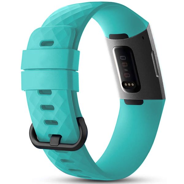 imoshion Silikonband für das  Fitbit Charge 3 / 4 - Hellblau