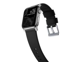 Nomad Active Pro Band für die Apple Watch Series 1 bis 10 / SE / Ultra (2) (44/45/46/49 mm) - Schwarz/Silber