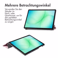 imoshion Design Trifold Klaphülle Samsung Galaxy Tab A11 Plus - Bloom Love Blush