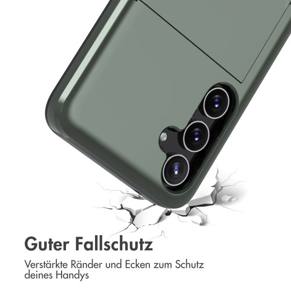 imoshion Backcover mit Kartenfach für das Samsung Galaxy A55 - Dunkelgrün