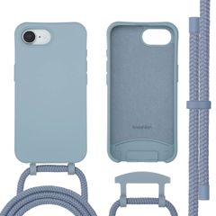 imoshion Color Backcover mit abnehmbarem Handykette und MagSafe Apple iPhone 16e - Ash Blue
