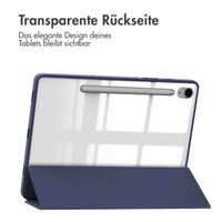 imoshion Trifold Hardcase Klapphülle Samsung Galaxy Tab S9 11.0 Zoll / Tab S10 FE / S9 FE 10.9 Zoll - Dunkelblau