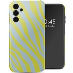 Selencia Vivid Back Cover Samsung Galaxy A15 (5G) - Zebra Winter Sky Titanium Yellow