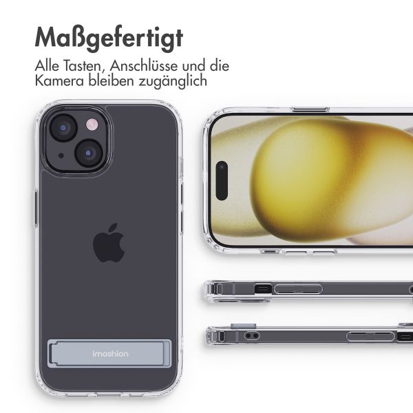 imoshion Back Cover mit Ständer Apple iPhone 15 - Transparent