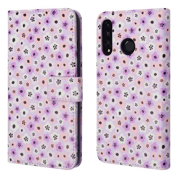 imoshion ﻿Design Klapphülle für das Huawei P30 Lite - Purple Flowers