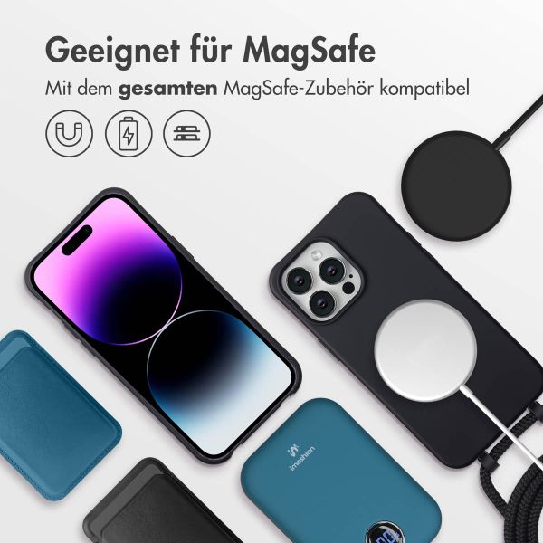imoshion Color Backcover mit abnehmbarem Handykette und MagSafe Apple iPhone 14 Pro Max - Schwarz