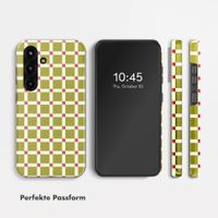 Selencia Vivid Back Cover Samsung Galaxy S25 - Check This Olive