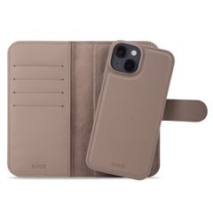 Holdit Wallet Case Magnet Plus für das iPhone 15 - Mocha Brown