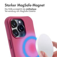 imoshion Color Backcover mit abnehmbarem Handykette und MagSafe Apple iPhone 16 Pro - Raspberry