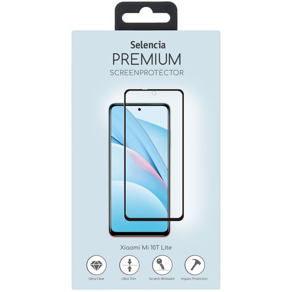 Selencia Premium Screen Protector aus gehärtetem Glas für das Xiaomi Mi 10T Lite / Poco X3 (Pro) - Schwarz