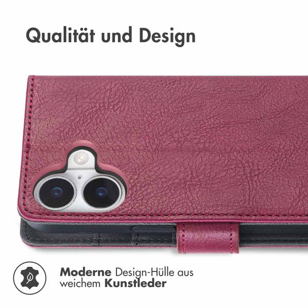 imoshion Luxuriöse Klapphülle Apple iPhone 17 - Bordeaux