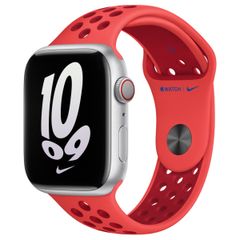 Apple Nike Sport Band für das Apple Watch Series 1 bis 10 / SE / Ultra (2) (44/45/46/49 mm) - Bright Crimson / Gym Red