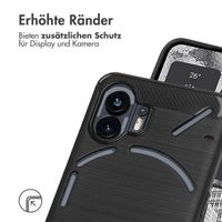 imoshion Brushed Back Cover Nothing Phone (2a) / (2a) Plus - Schwarz