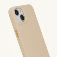 Selencia Rivièra Backcover mit MagSafe mit abnehmbaren Haken Apple iPhone 15 - Milky Latte