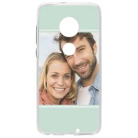 Gestalte deine eigene Moto G7 / G7 Plus Gel Hülle - Transparent