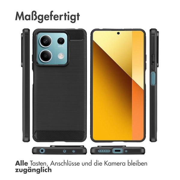 imoshion Brushed Back Cover für das Xiaomi Redmi Note 13 (5G) - Schwarz