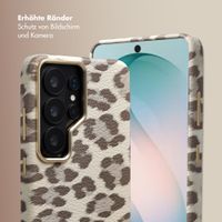 Selencia Sabi Backcover Leopardenmuster mit MagSafe Samsung Galaxy S26 Ultra - Soft Ivory