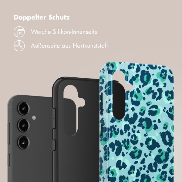 Selencia Vivid Back Cover Samsung Galaxy S23 FE - Wild Spots Light Blue