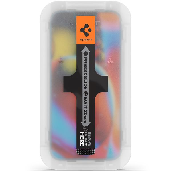 Spigen GLAStR Fit Displayschutzfolie  + Applicator 2-pack für das Apple iPhone 13 Pro Max