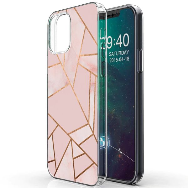 imoshion Design Hülle für das Apple iPhone 12 (Pro) - Pink Graphic