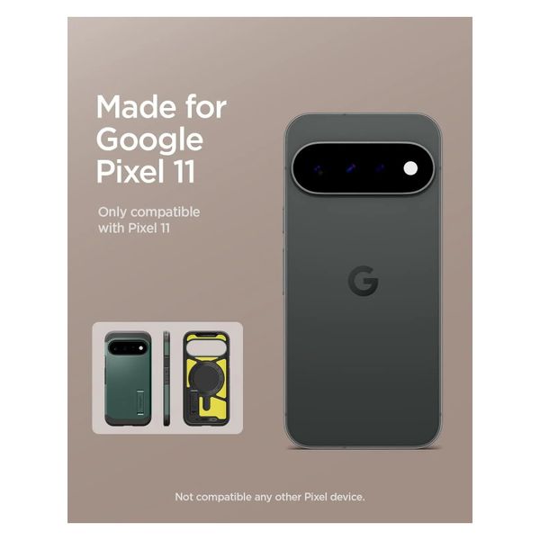 Spigen Tough Armor Backcover MagSafe Google Pixel 11 - Abyss Green