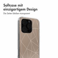 imoshion Design Hülle iPhone 16 Pro - Graphic Lines Beige